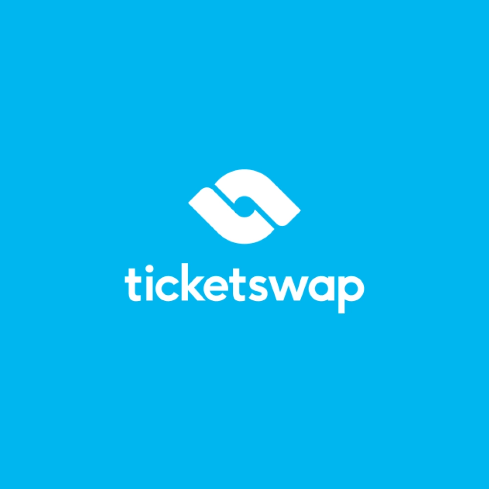 Logo van Ticketswap ter illustratie dat Tickoweb een integratie heeft met dit platform voor de doorverkoop van tickets.